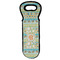Teal Ribbons & Labels Wine Tote Bag (Personalized)