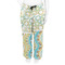 Teal Ribbons & Labels Women's Pj on model - Front