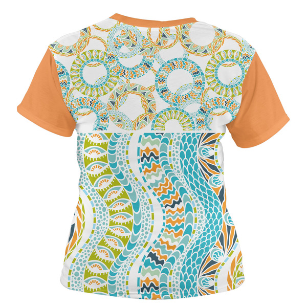 Teal Ribbons & Labels Women's T-shirt Back