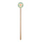 Teal Ribbons & Labels Wooden 6" Stir Stick - Round - Single Stick