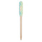 Teal Ribbons & Labels Wooden Food Pick - Paddle - Single Pick