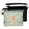 Teal Ribbons & Labels Wristlet ID Cases - MAIN