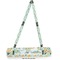 Teal Ribbons & Labels Yoga Mat Strap With Full Yoga Mat Design