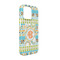Teal Ribbons & Labels iPhone 13 Case - Angle