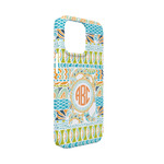 Teal Ribbons & Labels iPhone Case - Plastic - iPhone 13 Mini (Personalized)