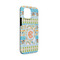 Teal Ribbons & Labels iPhone 13 Mini Tough Case - Angle