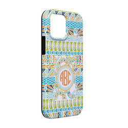 Teal Ribbons & Labels iPhone Case - Rubber Lined - iPhone 13 Pro (Personalized)