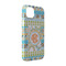 Teal Ribbons & Labels iPhone 14 Case - Angle