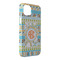Teal Ribbons & Labels iPhone 14 Plus Case - Angle