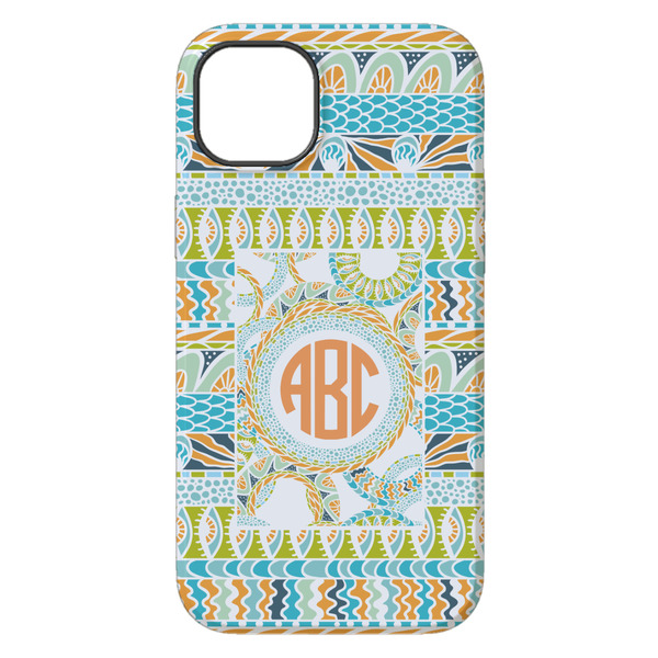Teal Ribbons & Labels iPhone 14 Plus Tough Case - Back