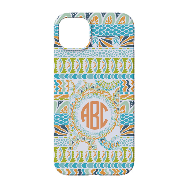 Teal Ribbons & Labels iPhone 14 Pro Case - Back
