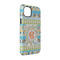 Teal Ribbons & Labels iPhone 14 Tough Case - Angle