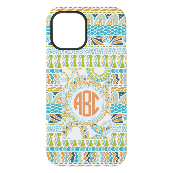 Teal Ribbons & Labels iPhone 15 Plus Tough Case - Back