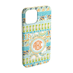 Teal Ribbons & Labels iPhone Case - Plastic - iPhone 15 Pro (Personalized)
