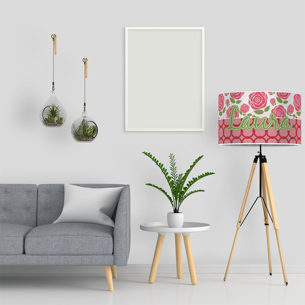 Roses 12" Drum Lampshade - LIFESTYLE