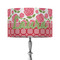 Roses 12" Drum Lampshade - ON STAND (Fabric)
