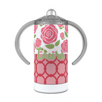 Roses 12 oz Stainless Steel Sippy Cup (Personalized)