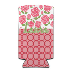 Roses Can Cooler (tall 12 oz) (Personalized)