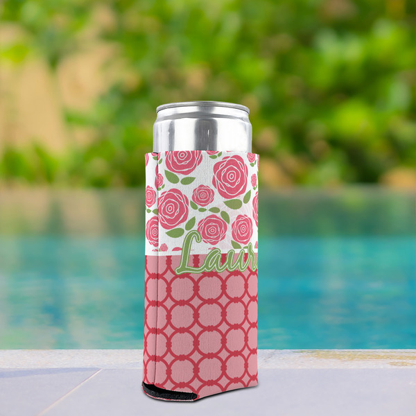 Roses Can Cooler - Tall 12oz - In Context