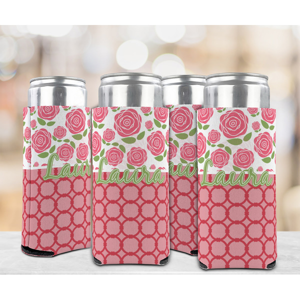 Roses 12oz Tall Can Sleeve - Set of 4 - LIFESTYLE