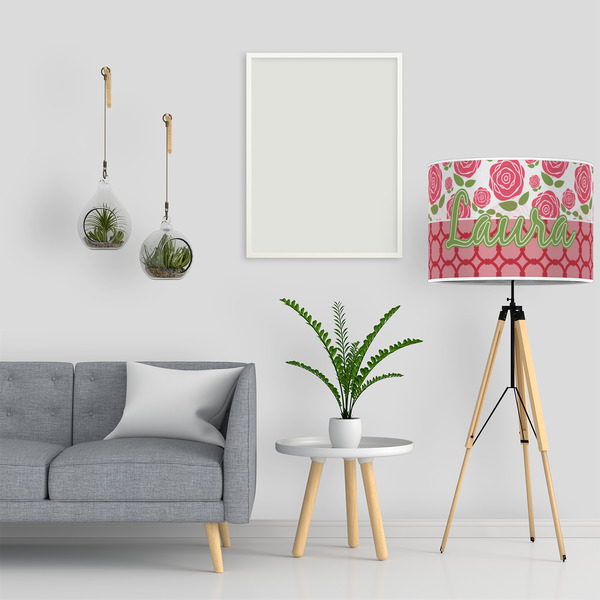 Roses 16" Drum Lampshade - LIFESTYLE