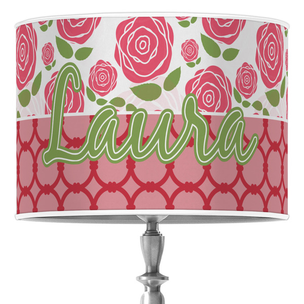 Custom Roses Drum Lamp Shade (Personalized)