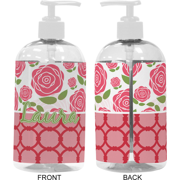 Roses 16 oz Plastic Liquid Dispenser- Approval- White