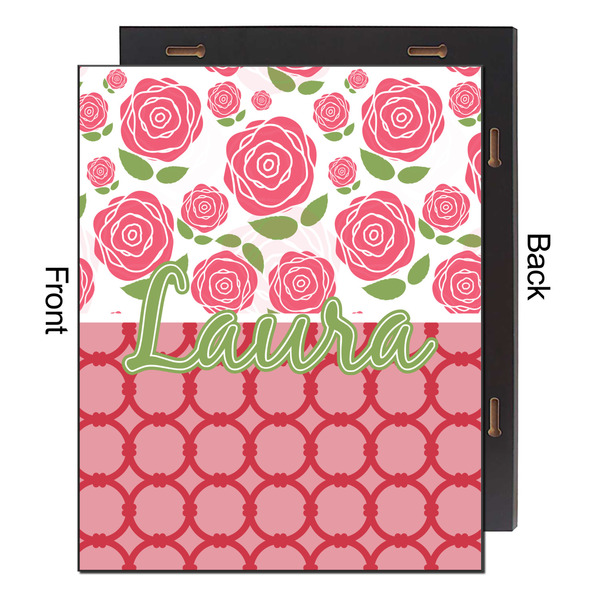 Roses 16x20 Wood Print - Front & Back View