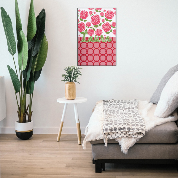 Roses 20x30 Wood Print - In Context