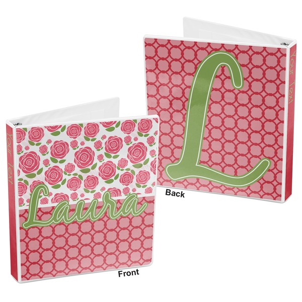 Roses 3-Ring Binder Front and Back