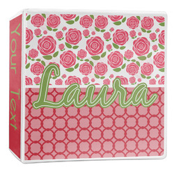 Roses 3-Ring Binder - 2 inch (Personalized)