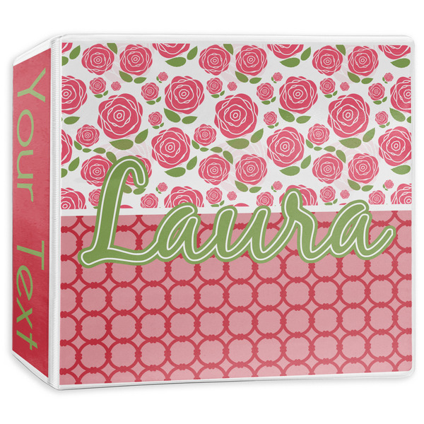 Custom Roses 3-Ring Binder - 3 inch (Personalized)