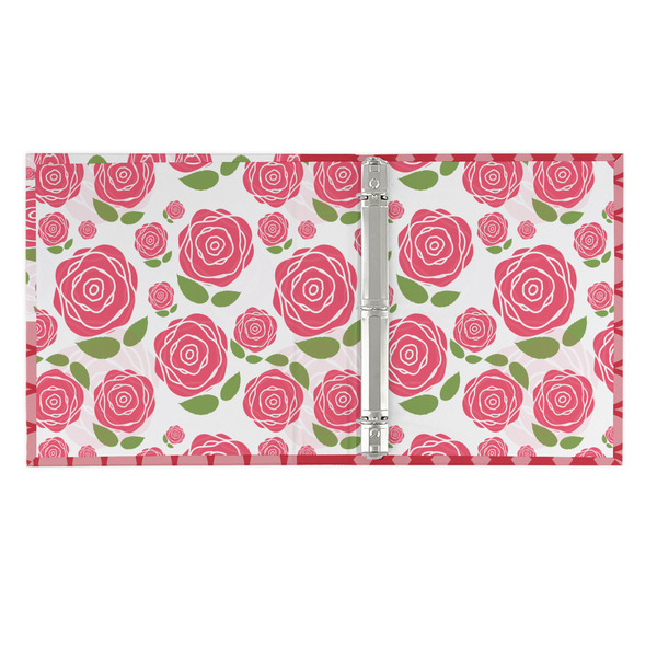 Roses 3 Ring Binders - Full Wrap - 1" - OPEN INSIDE
