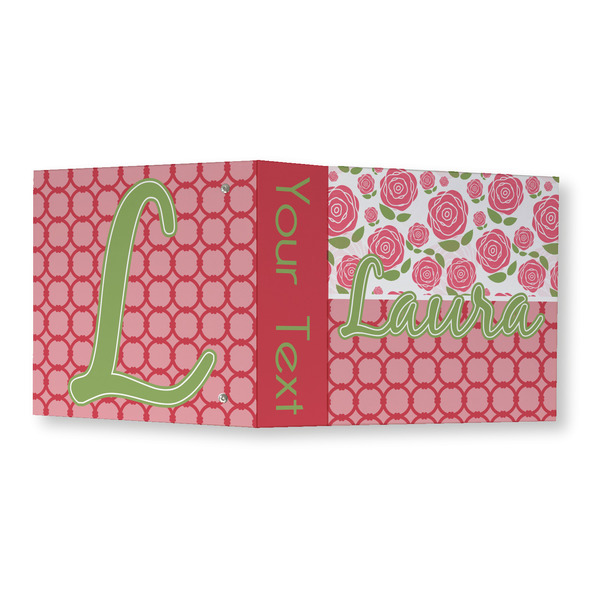 Roses 3 Ring Binders - Full Wrap - 3" - OPEN OUTSIDE