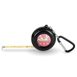 Roses Pocket Tape Measure - 6 Ft w/ Carabiner Clip (Personalized)