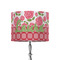 Roses 8" Drum Lampshade - ON STAND (Fabric)
