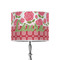 Roses 8" Drum Lampshade - ON STAND (Poly Film)