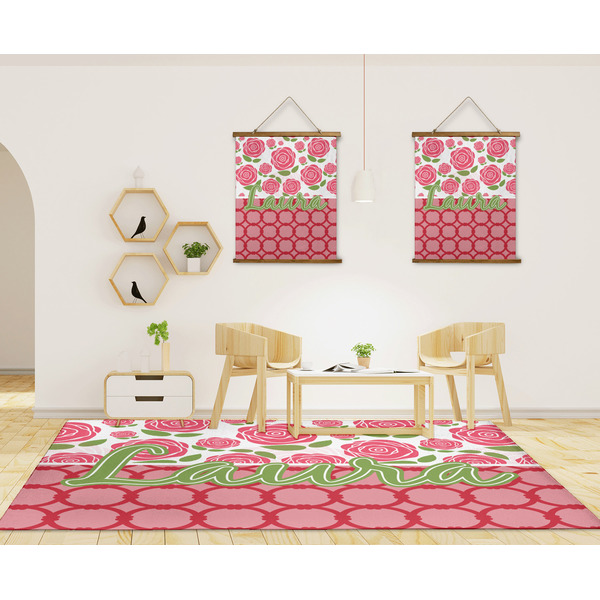 Roses 8'x10' Indoor Area Rugs - IN CONTEXT
