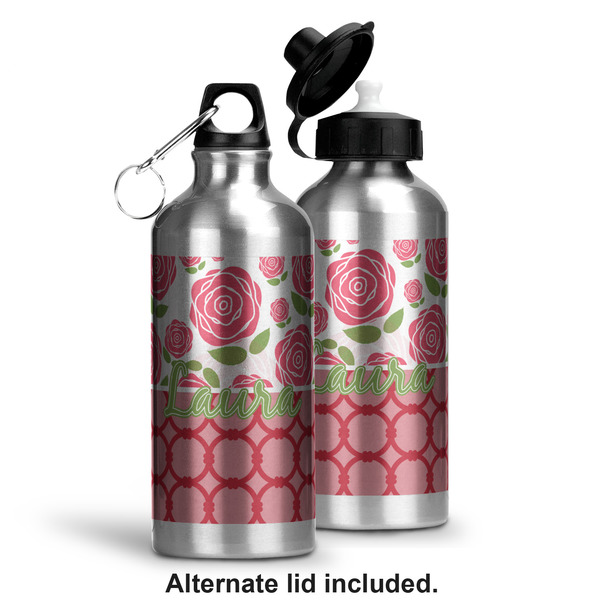 Roses Aluminum Water Bottle - Alternate lid options
