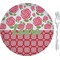 Roses 8" Glass Appetizer / Dessert Plates - Single or Set (Personalized)