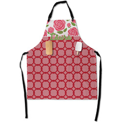 Roses Apron With Pockets w/ Name or Text