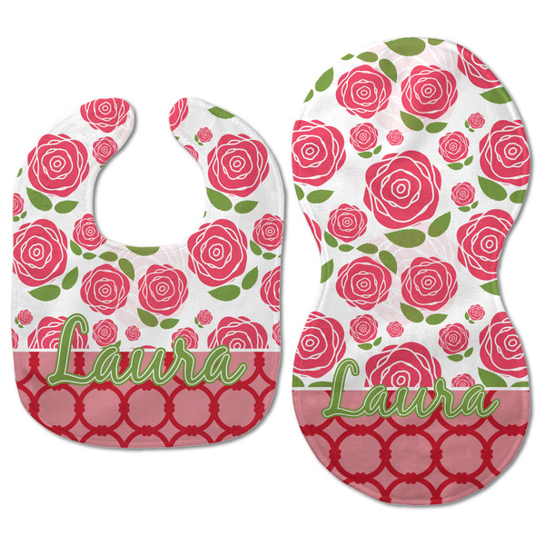 Roses Baby Bib & Burp Set - Approval (new bib & burp)