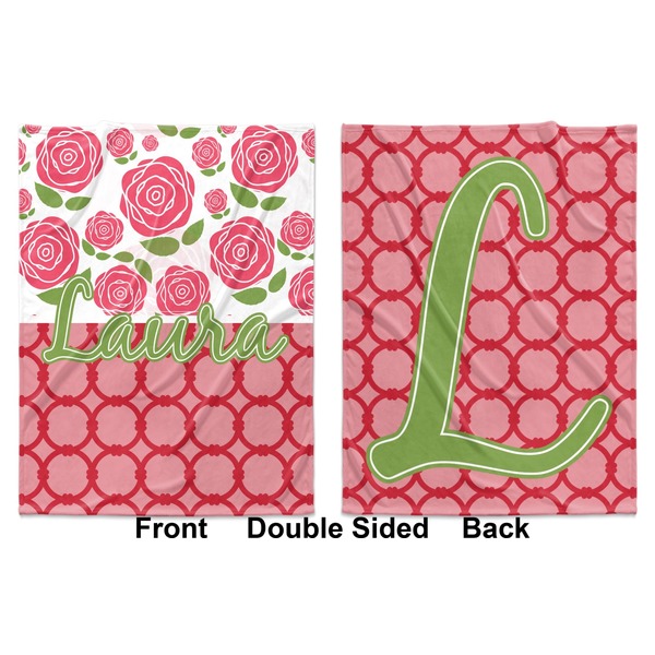 Roses Baby Blanket (Double Sided - Printed Front and Back)