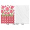 Roses Baby Blanket (Single Side - Printed Front, White Back)