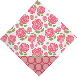Roses Dog Bandana Scarf w/ Name or Text