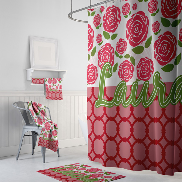 Roses Bath Towel Sets - 3-piece - In Context