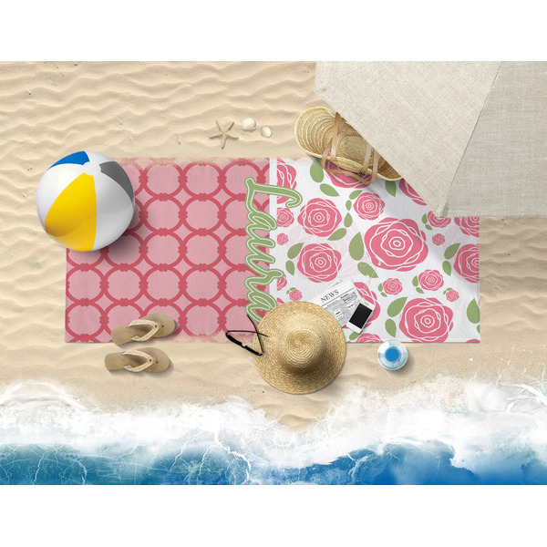 Roses Beach Towel Lifestyle