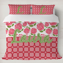 Roses Duvet Cover Set - King (Personalized)
