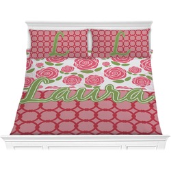 Roses Comforter Set - King (Personalized)