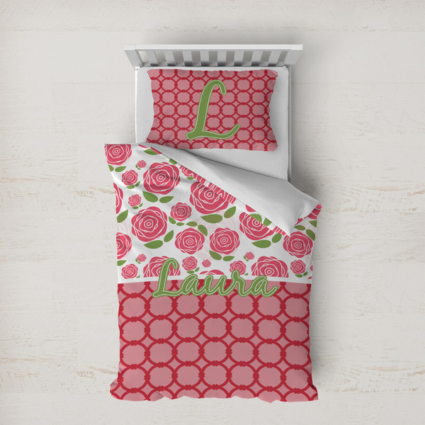 Custom Roses Duvet Cover Set - Twin XL (Personalized)